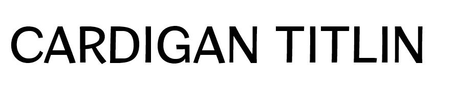 Cardigan Titling Font Family font